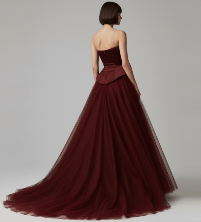 Vestito Bordeaux